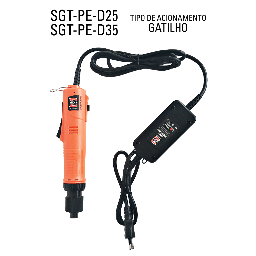 SGT-PE-D25 - PARAFUSADEIRA ELETRICA PARADA AUTOMATICA (0,3 A 2,5 NM) C ...