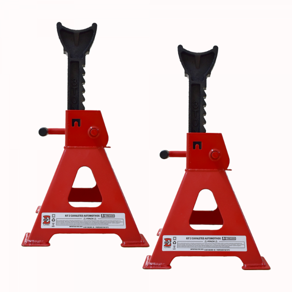 KIT 2 CAVALETES AUTOMOTIVOS 3 TONELADAS