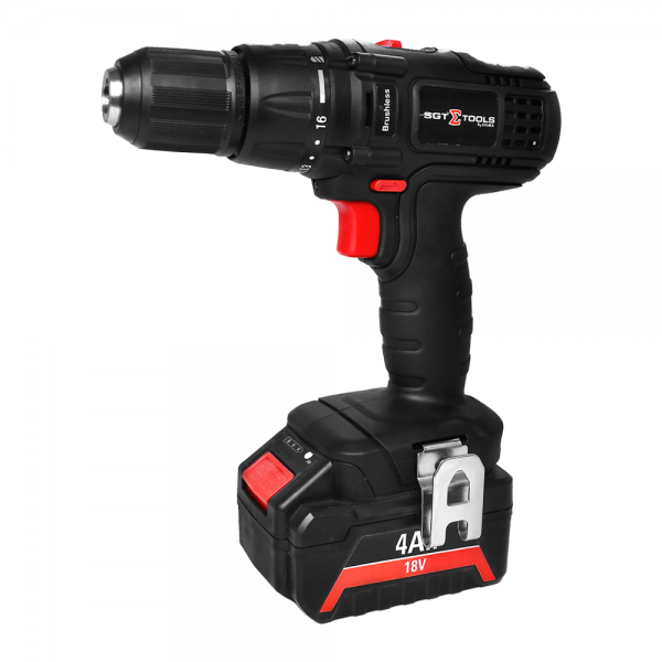 SGT-7130 PARAFUSADEIRA/FURADEIRA BRUSHLESS 1/2” (13MM) - 45NM - 2 BATERIAS - 18V