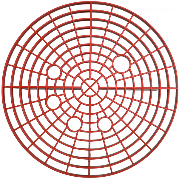 SEPARADOR DE PARTICULAS VERMELHO 26 CM PARA BALDE