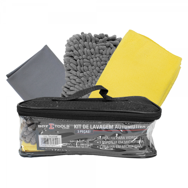 KIT DE LAVAGEM AUTOMOTIVA - 3 PEÇAS