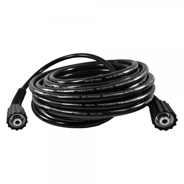 MANGUEIRA TRAMA NYLON (M22/14 X M22/14) P/ LAVADORAS ALTA PRESSAO - 10 METROS