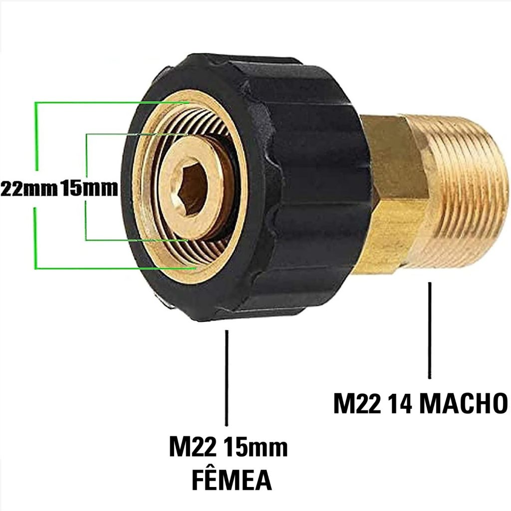 ADAPTADOR M22 X 15 PARA M22 X 14 - Sigma Tools