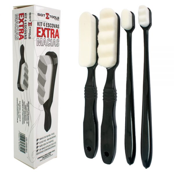 KIT 4 ESCOVAS EXTRA MACIAS
