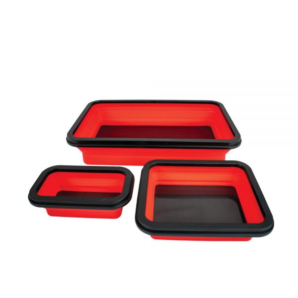 KIT 3 BANDEJAS MAGNÉTICAS EM SILICONE