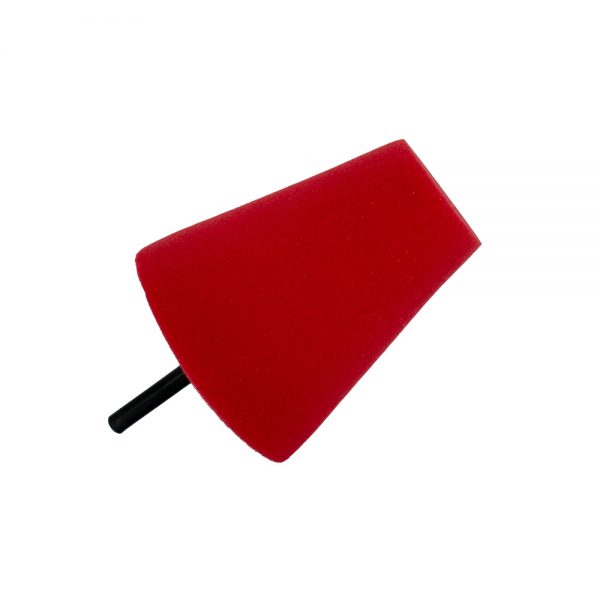 CONE DE POLIMENTO DE RODAS E CANTOS VERMELHO MACIO 80MM