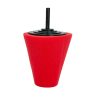 CONE DE POLIMENTO DE RODAS E CANTOS VERMELHO MACIO 80MM - Image 2