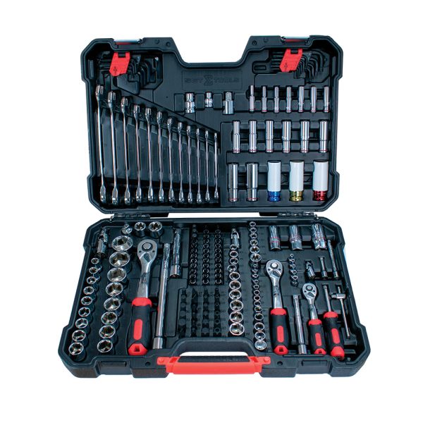 JOGO DE FERRAMENTAS CR-V MASTER 178 PEÇAS PARA OFICINAS