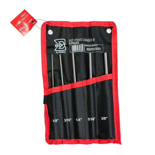 KIT SACA PINO LONGO 8" - 5 PEÇAS