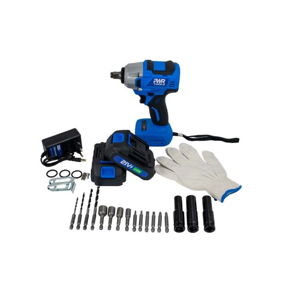 PWR-35K - KIT CHAVE DE IMPACTO/PARAFUSADEIRA 350NM - 2 BATERIAS