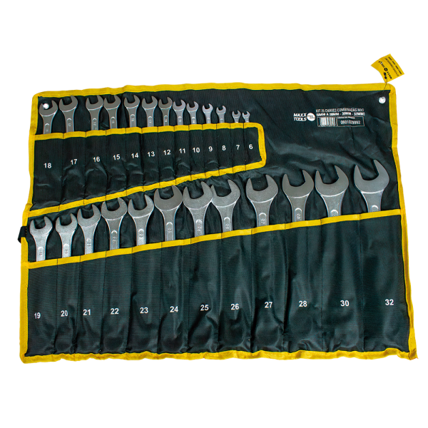 KIT 25 CHAVES COMBINADAS MXT (6MM A 28MM - 30MM - 32MM)