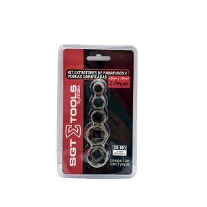 Kit Extratores De Parafusos E Porcas 8 A 19mm 5 Peças - SGT TOOLS
